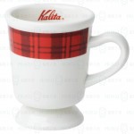 【日本】Kalita 復古馬克杯 紅格紋(大)250ml